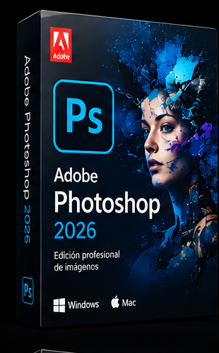 Caja de Adobe Photoshop 2026